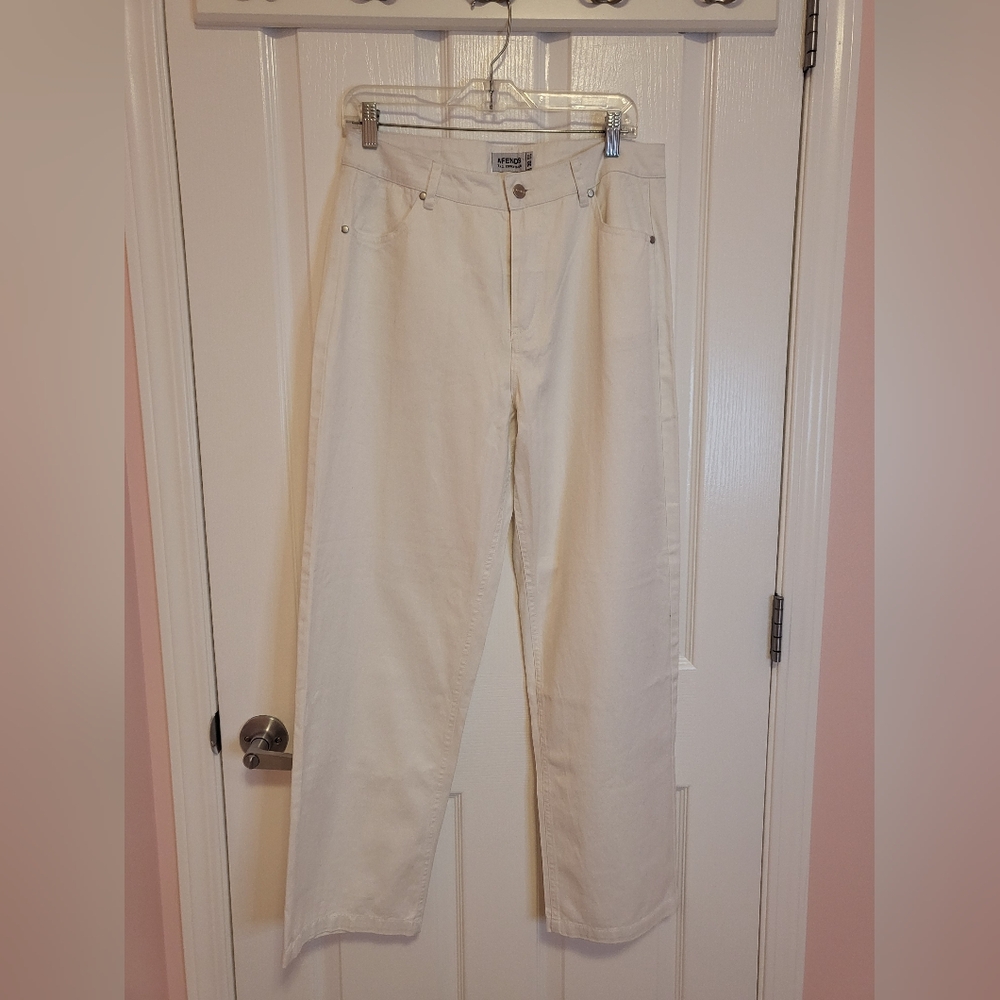 White Denim Pants